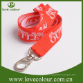 Factory custom plain Detactable woven lanyards no minimum order